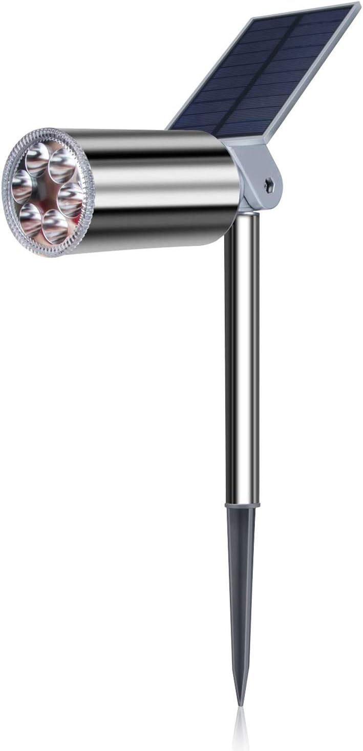 HaixinLandscape Solar Spotlights Waterproof IP65 Outdoor Solar Lights Wireless Light Sensor Sunpower Lamp for Garden Driveway Pathway