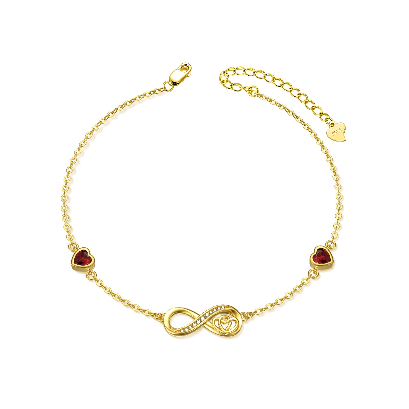 Tobillera Plata Ley Mano Mujer Tobillera Infinito Plata 925 - Ajustable Y Con Circonitas Tobillera Ajustable Regalo