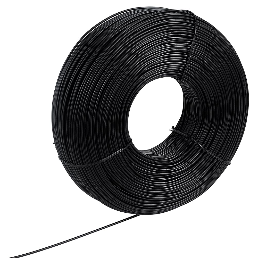 BENECREAT 196Yard White Millinery Wire, Craft Memory Wire, PVC Coated Flexible Iron Strand for Hat Brims, Bags, DIY Sewing Supplies, 2mm Diameter