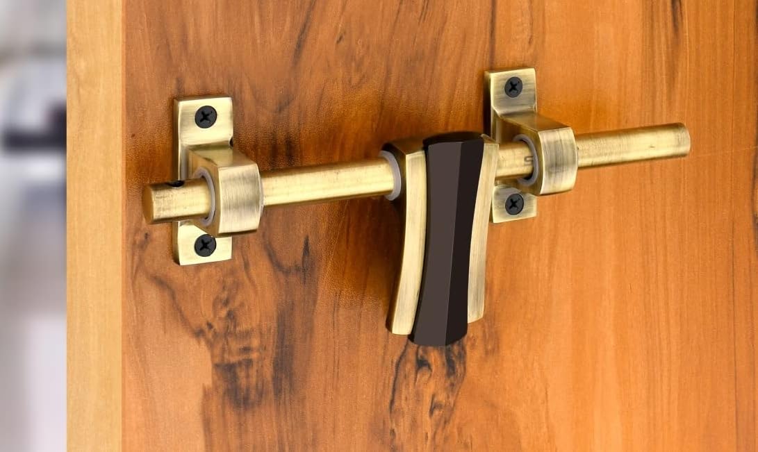 ESPANO INDIA 10" Bathroom Latch | Fancy Aldrop Latch for Bathroom Doors | Antique Black Glossy | Westin (B0CP831F4K) Amazon Price History, Amazon Price Tracker