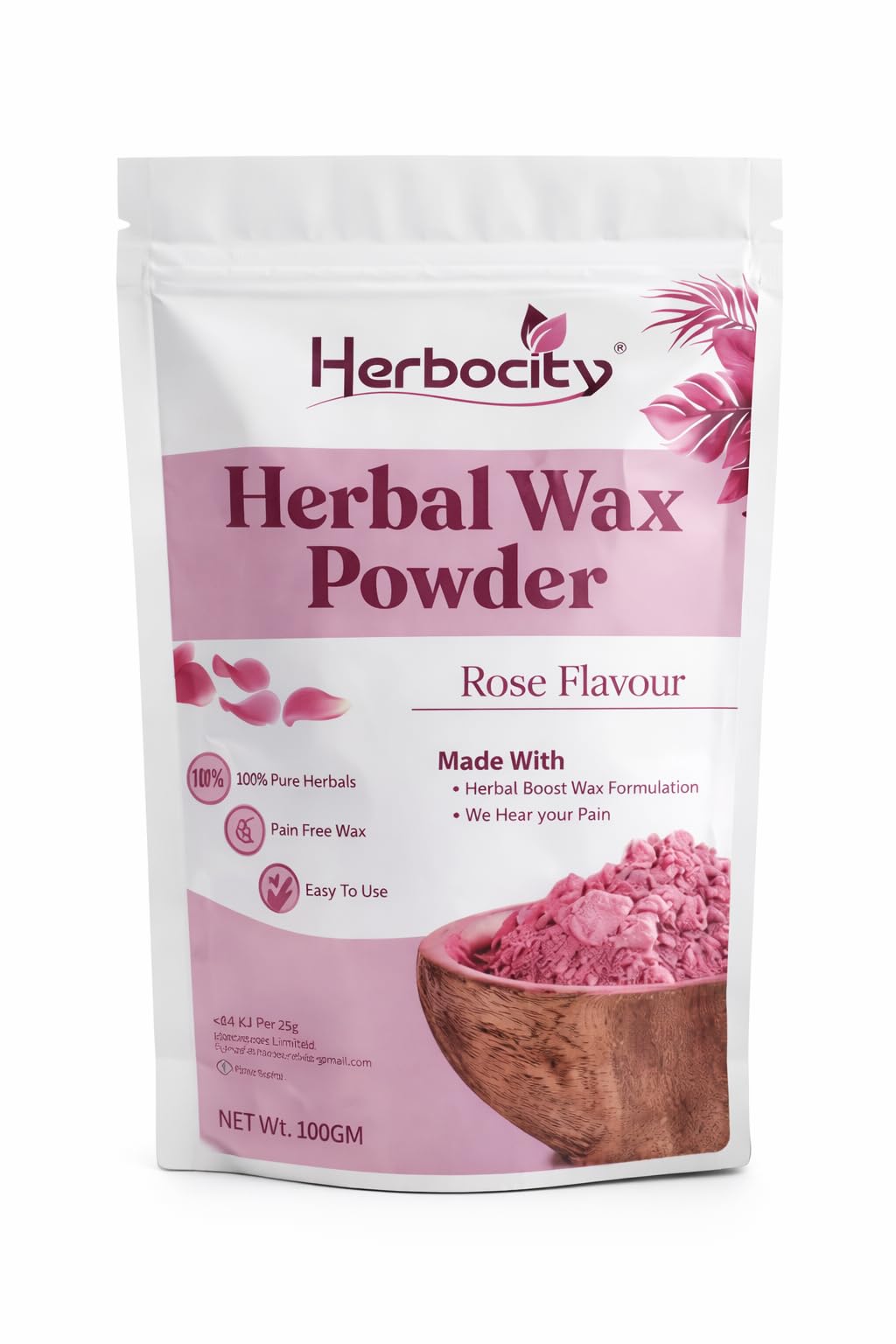 Herbal Wax Powder Rose Flavour | Hair Removal Wax Powder for Women & Men | Smooth Skin Finish | Easy Mix Formula | Salon & Home Use | 100g-image-12