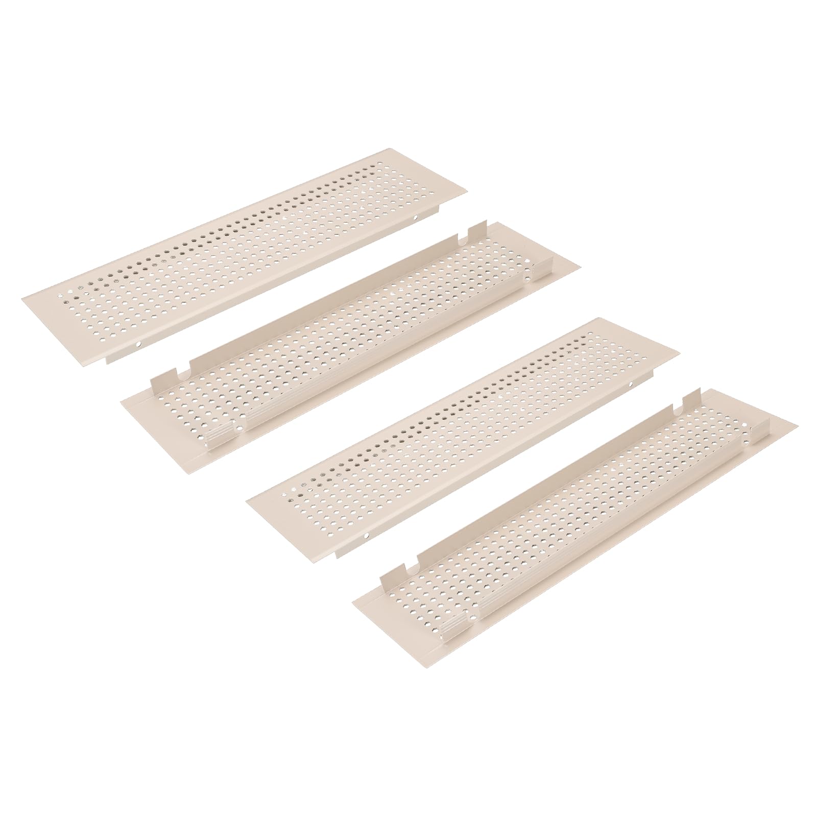 Grille d'aération pour porte QUARKZMAN 12x3 pouces gris cachemire 2 pcs