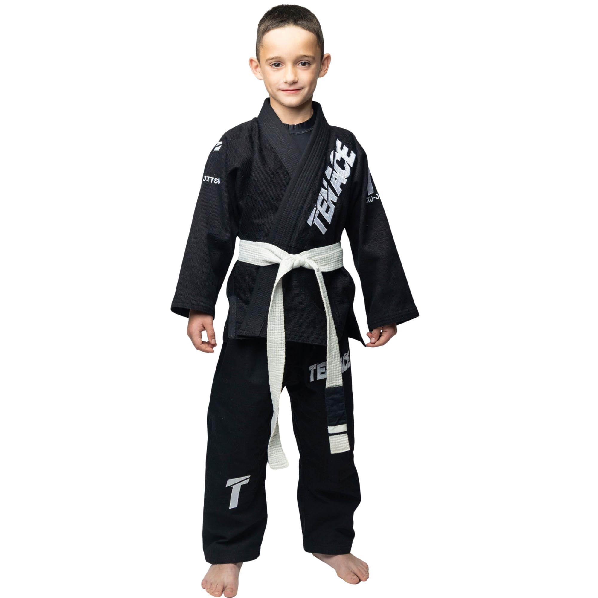 Tenace Kimono Premium Jiu Jitsu BJJ - Unisex Niño Gi Para Entrenamiento y Competición