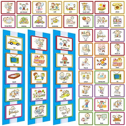 Geyee 60 Pcs Visual Schedule Cards Daily Routine Chart Visual Planner...