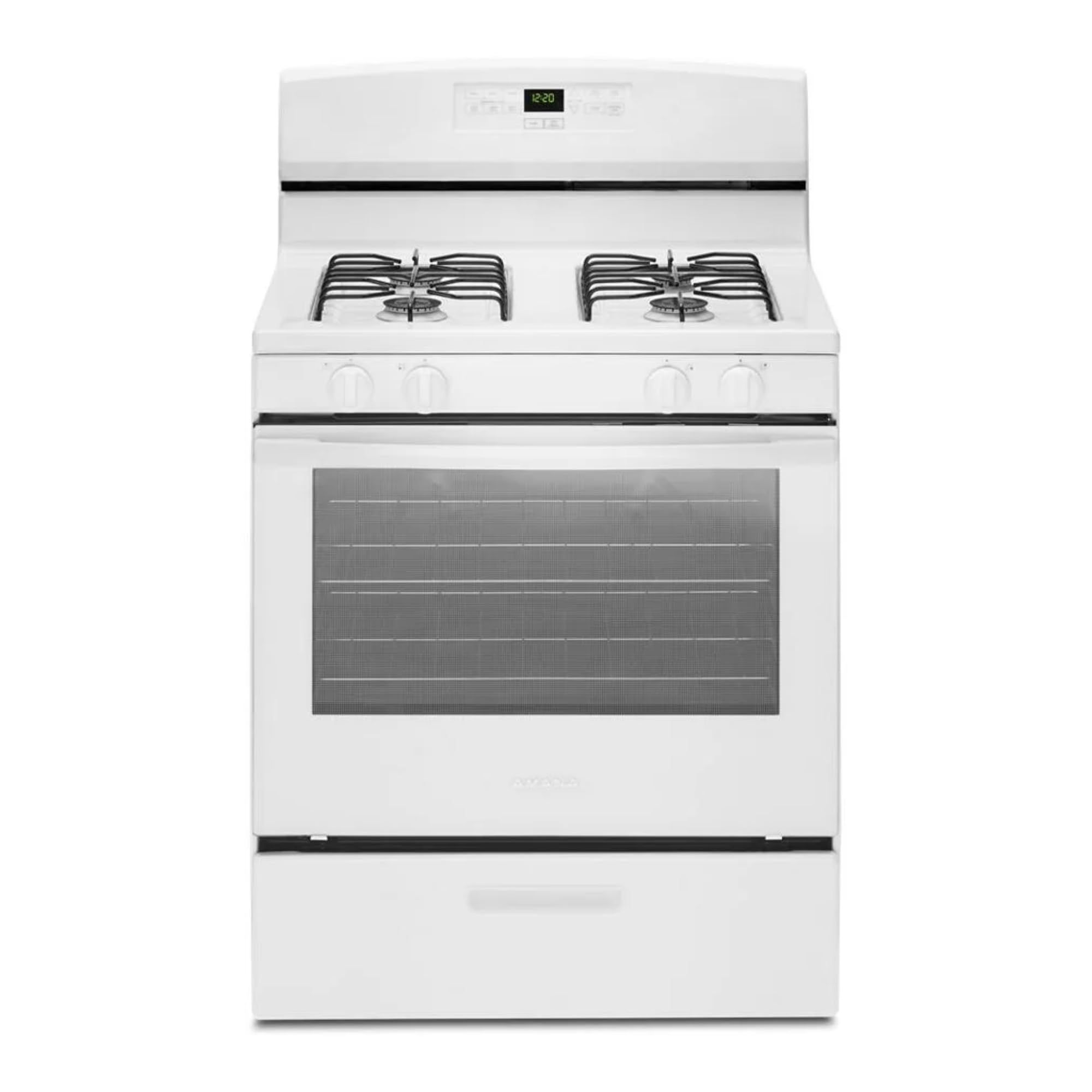 Photo 1 of AMANA White Freestanding Gas Range with 5.1 Cu. Ft. & Bake Assist Temps