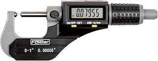 Fowler 54-860-211-1, Ip54 Digital Ball Anvil and Spindle Micrometer with 0-1