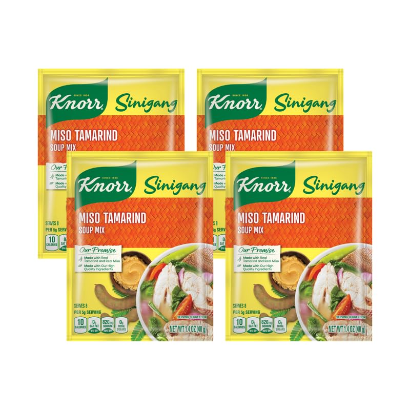 KnorrSinigang Miso Tamarind Soup Mix, 1.4 OZ (Pack of 4)