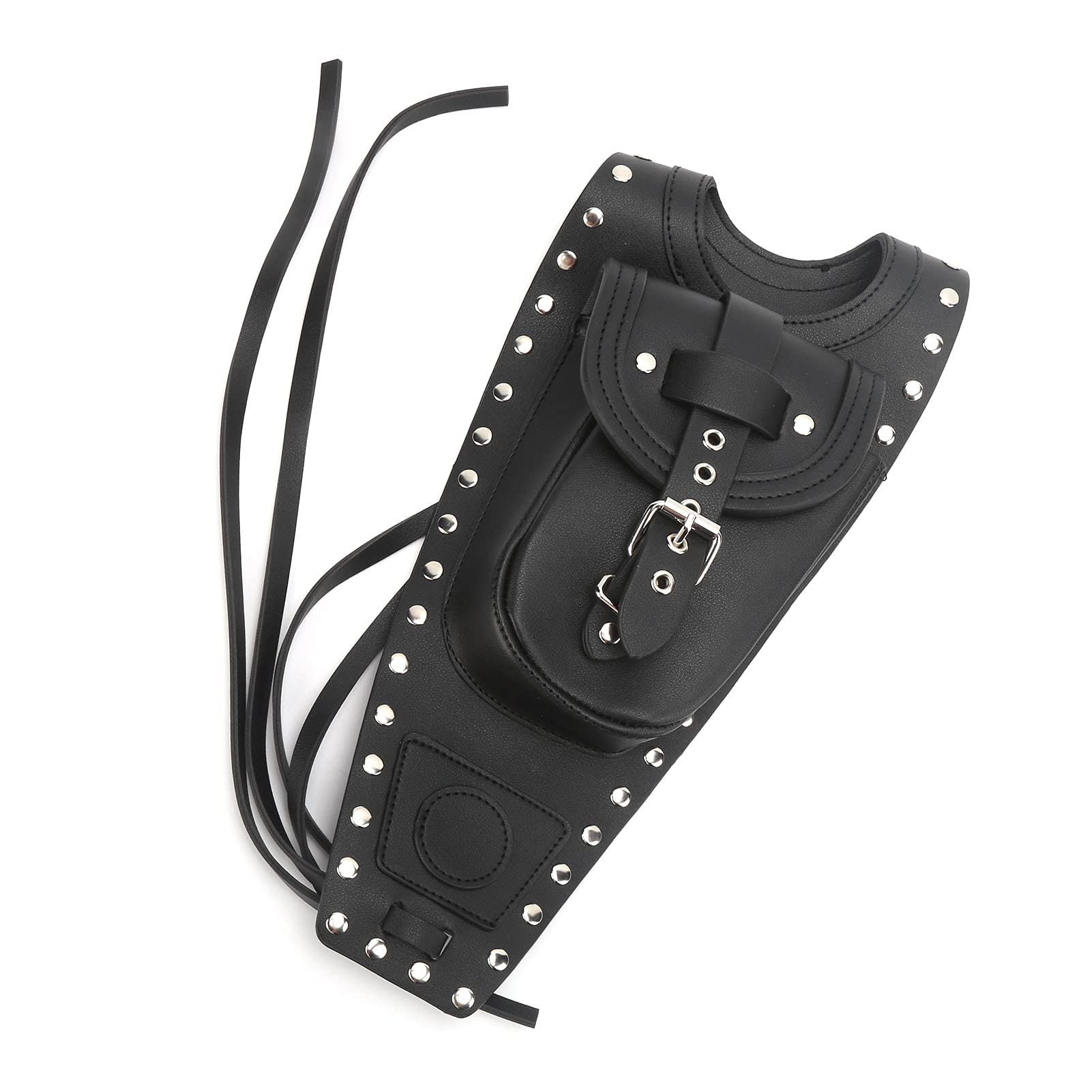 Borsa per Serbatoio Carburante per Moto Copertura per Serbatoio per Gas Copertura per Borsa in Pelle Artificiale Nera con Custodia Adatta per XLX1000 XL1200X XLH883,Borsa da serbatoio per olio