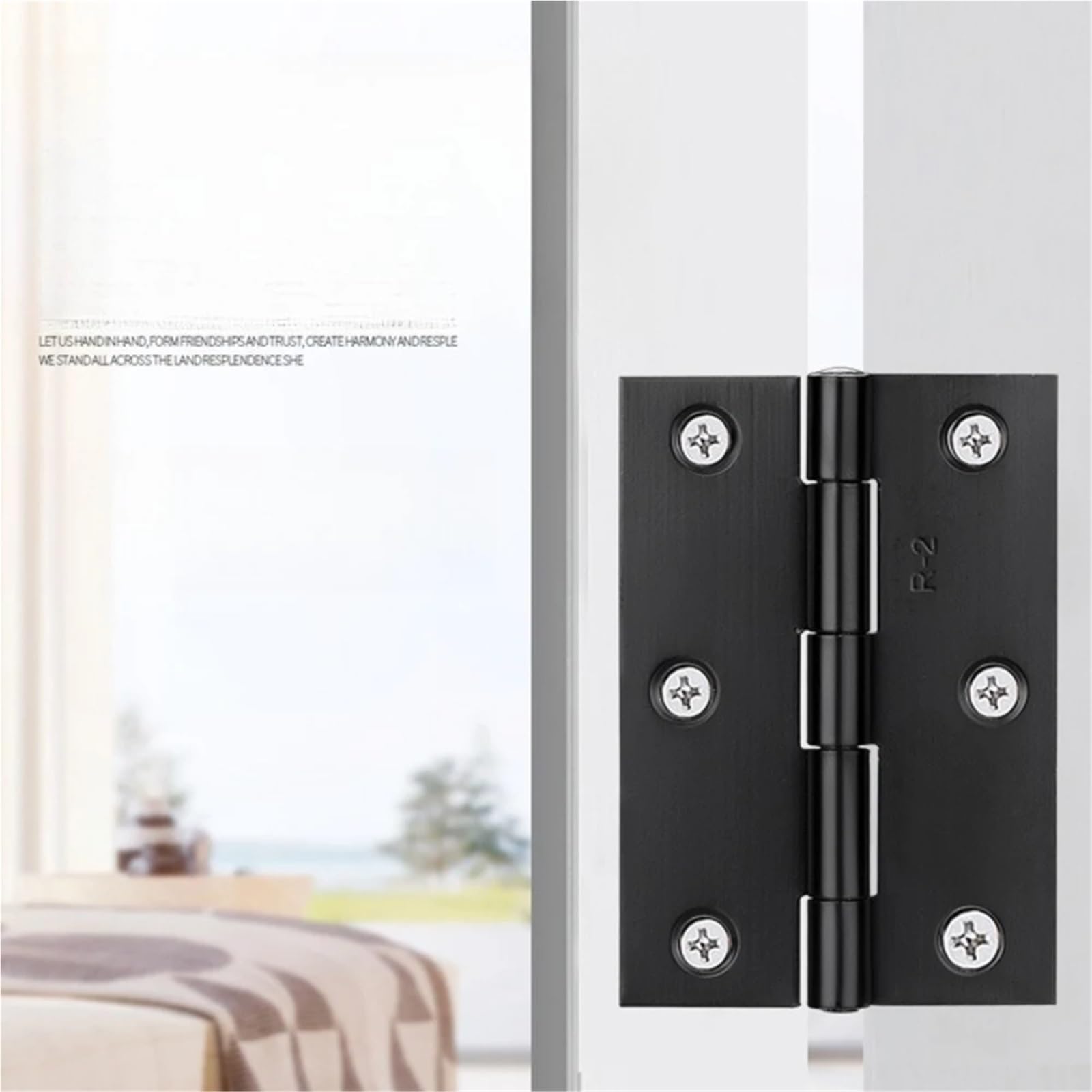 Bisagras de plataforma de acero inoxidable de 1 a 4 pulgadas, bisagra pequeña, 2 piezas(Black,2 inch)