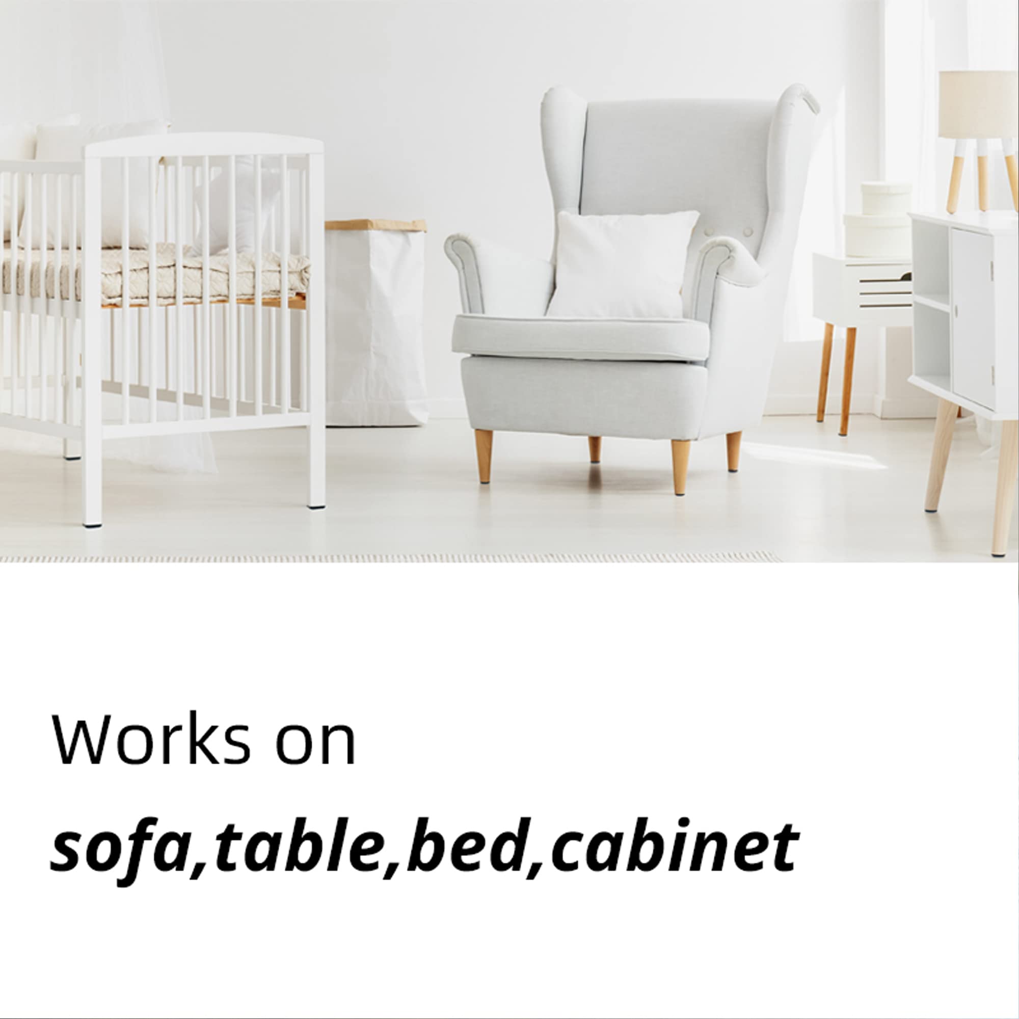Hasware Möbelgleiter, 48 Stück, schwere Umzüge, Möbelumzug-Set für harte Böden, Filzgleiter (48, 40 x 40 mm)