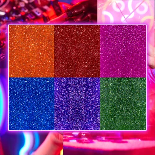 Beetles Glitter Gel Nail Polish 6Pcs Sparkly Shiny Gel Nail Polish Set Glitter Green Red Purple Blue Nail Polish Gel Kit, Soak Off Led Gel Nail Lamp Cured Nail Art Decoration Gifts For Women #TOP2