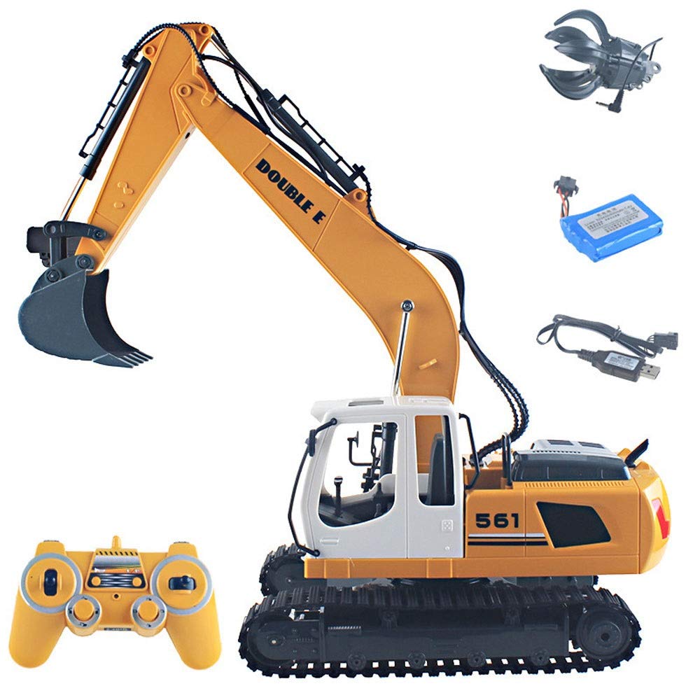 Buy OUUED Remote Control Truck RC Excavator All Metal Excavators Toy 17