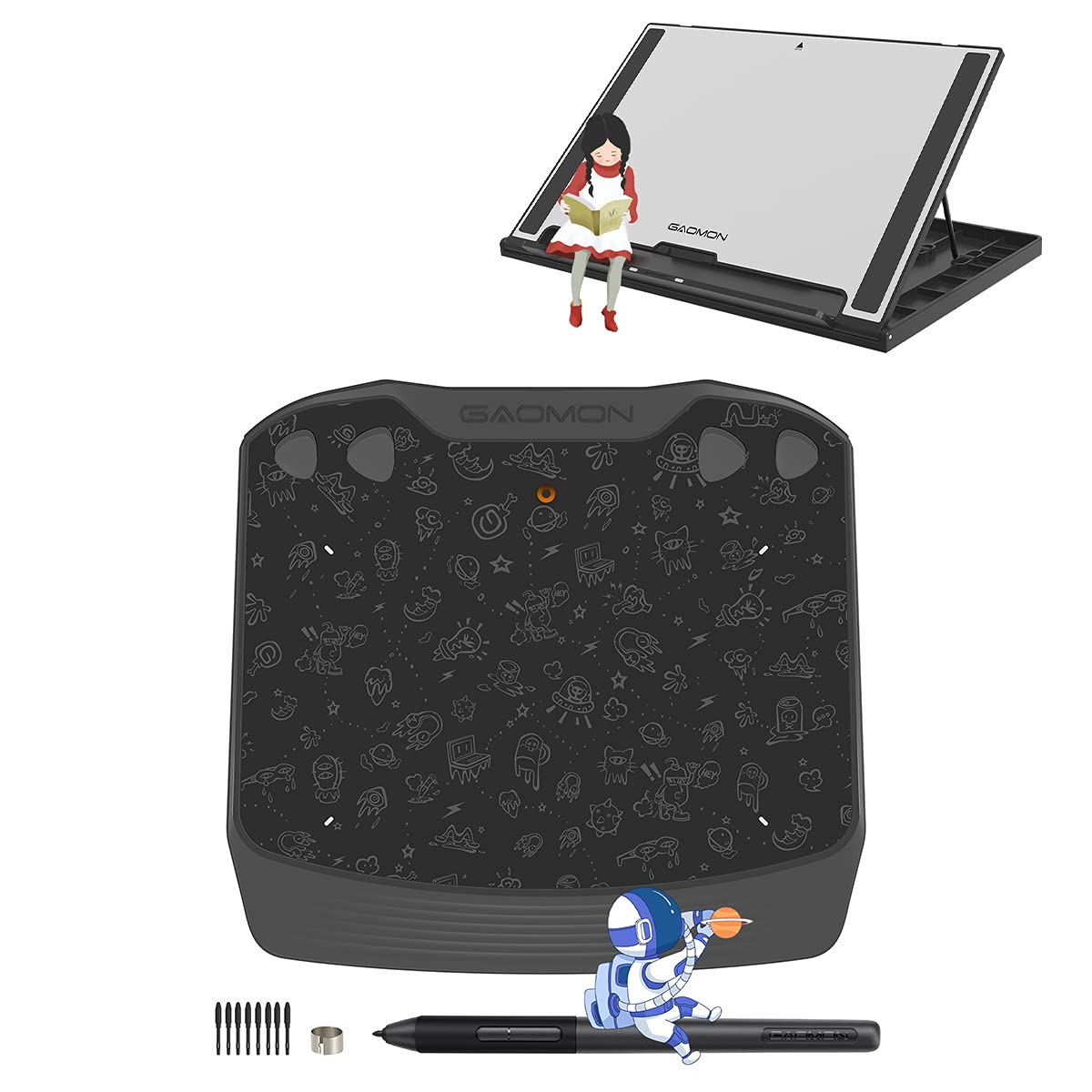 GAOMON S630 Pen Tablet & Monitor Stand - 5''X3.2'' Graphics Drawing Pen Tablet for 2D/3D Animaton/ D