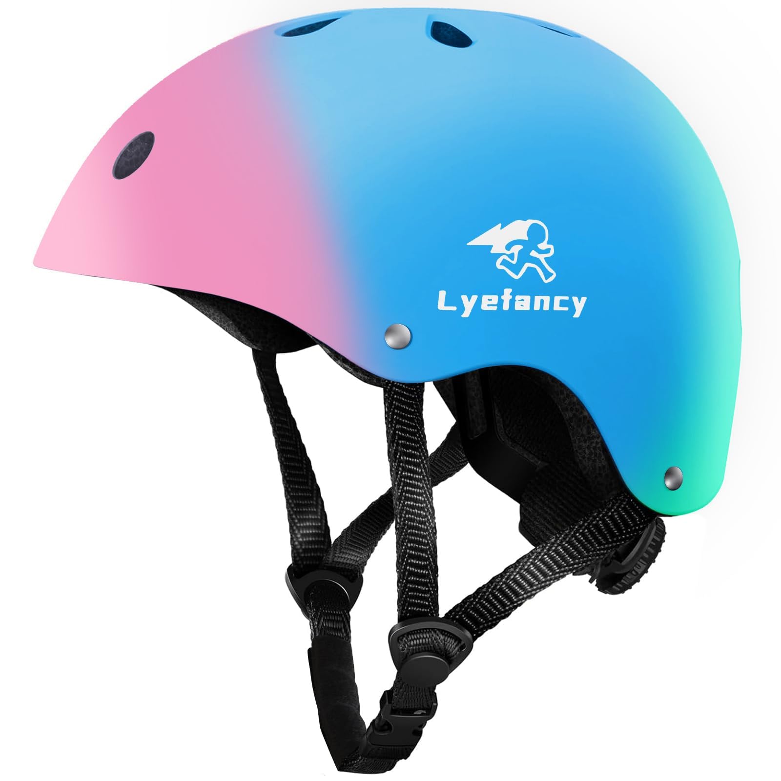 Lyefancy Kinder-Fahrradhelm, Kleinkindhelm für 2-13 Jahre alte Jungen und Mädchen, Kinderhelm für Radfahren, Roller, Skaten