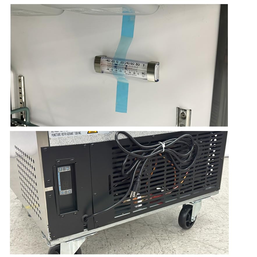 Under Counter Freezer 48" Stainless Steel Commercial Freezer with Worktop NSF 2 doors, capacity 13 Cuft, 2 shelves, 0°F to -8°F 115V/60HZ Restaurant-AUF-12376