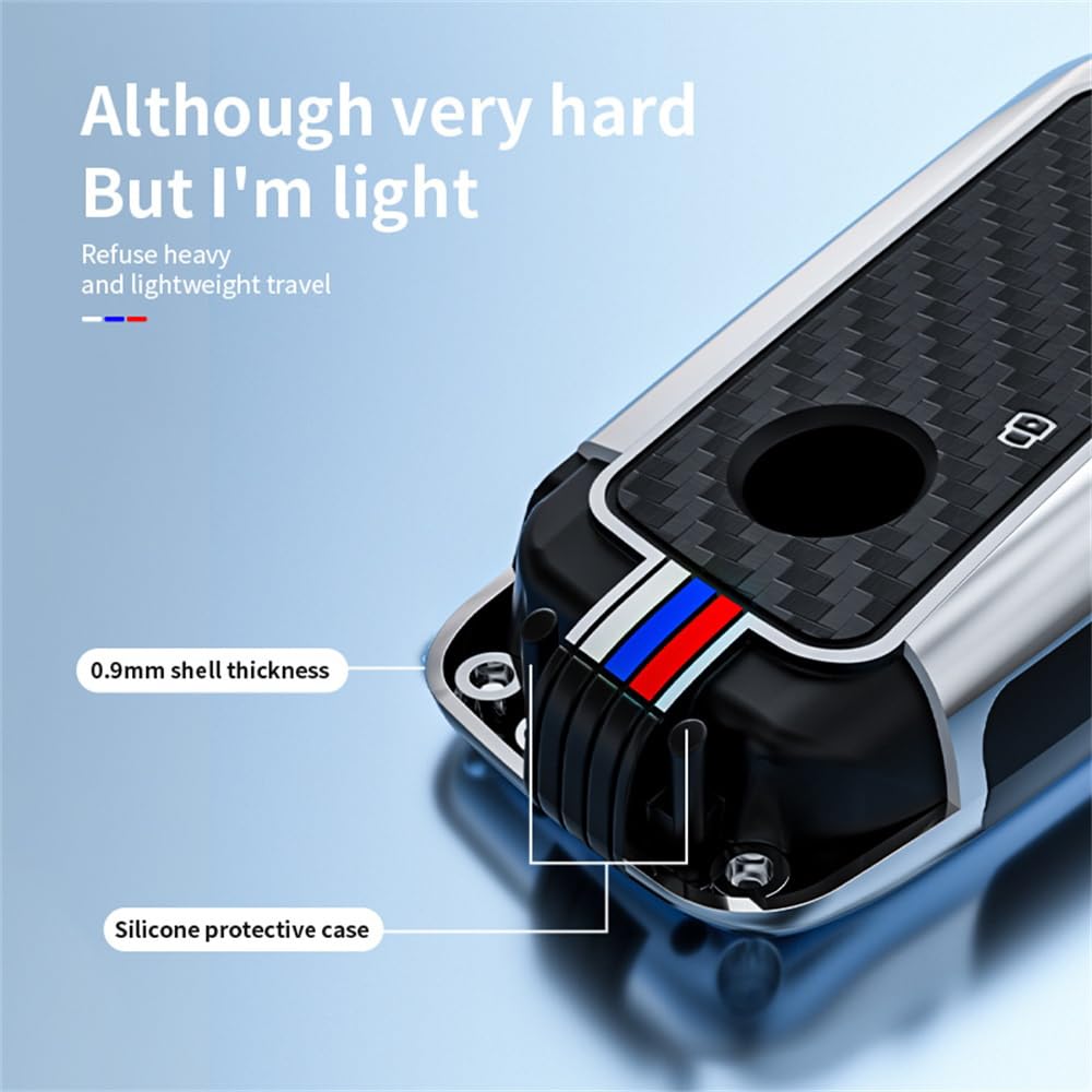 KUNIO Schlüsselhülle Cover Passt für BMW X7 X1 U11 iX ix1 Tourer U06 X6 XM 7er G07 I7 2023 TPU