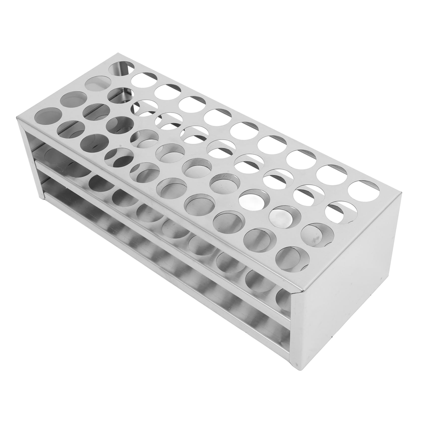 HAWILLOSCH Test Tube Display Rack 40-Well Tube Rack for Laboratory Scratch-Resistant