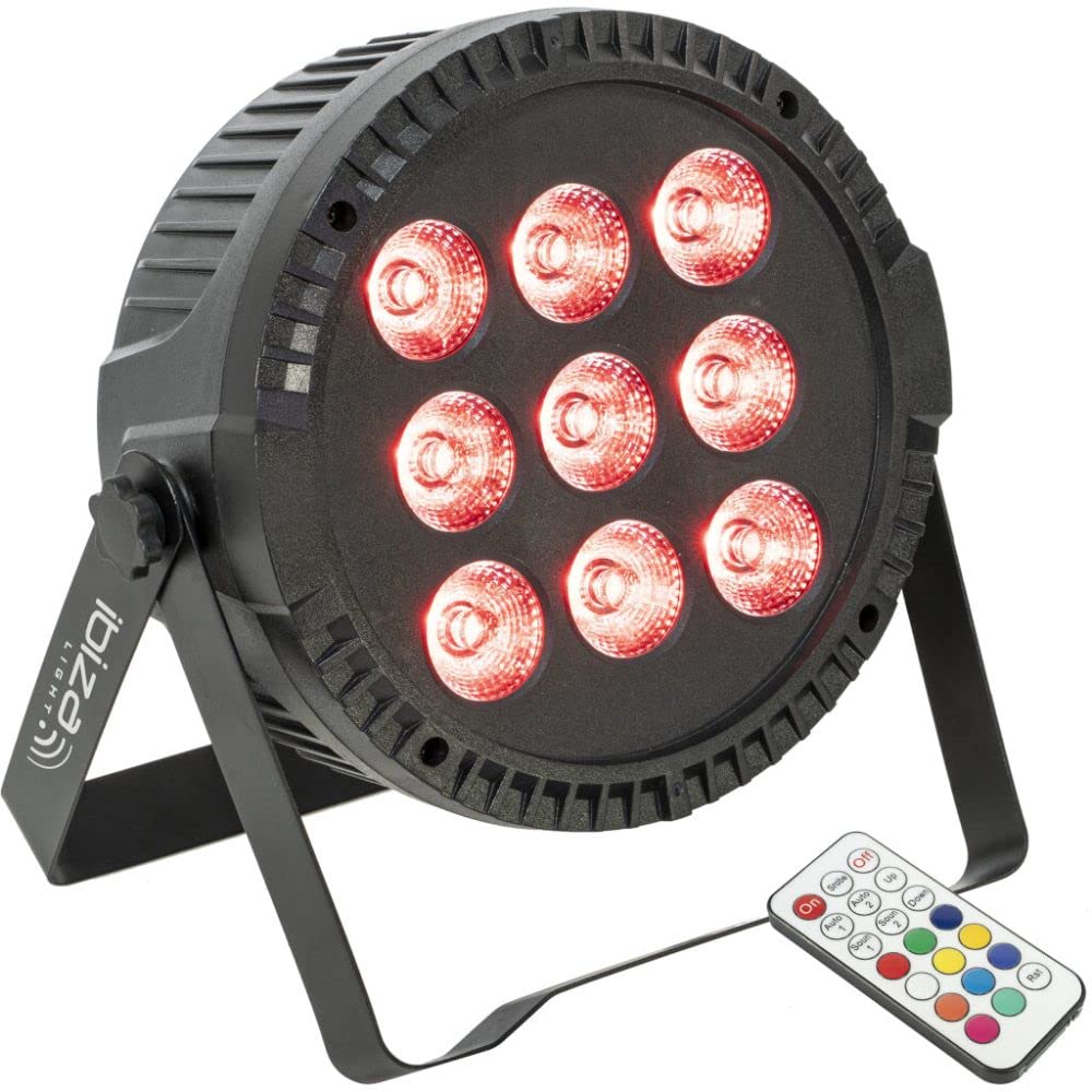 Ibiza - Projecteur Par 9 LED RGBW 6W THINPAR-9X6W-RGBW