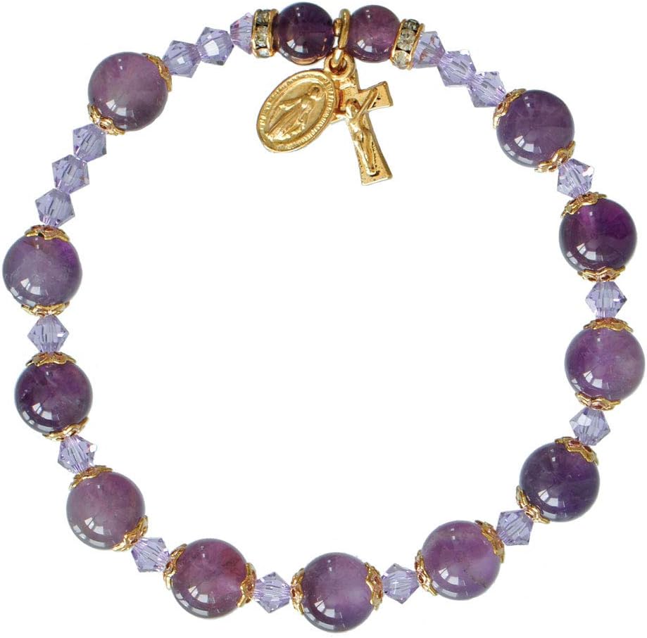 Amethyst Rosary Bracelet (8mm)