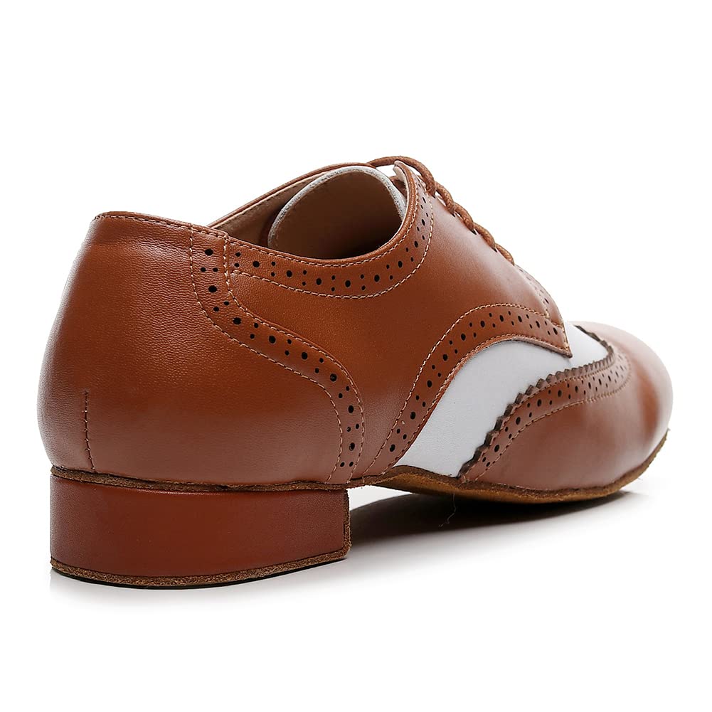 SWDZM Tanzschuhe Herren Standard Latein Niedriger Absatz Tango Salsa Ballsaal Übungsschuhe