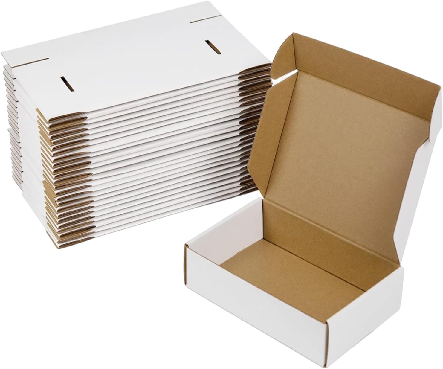 SIMILAR 20 Pack 12x9x4 Shipping Boxes, White Corrugated Cardboard Packaging Box for Small Business White-12x9x4