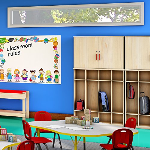 Sprogs Wooden Five-Section Locker Unit without Seat - Unassembled, SPG-4155 - Thumbnail 4