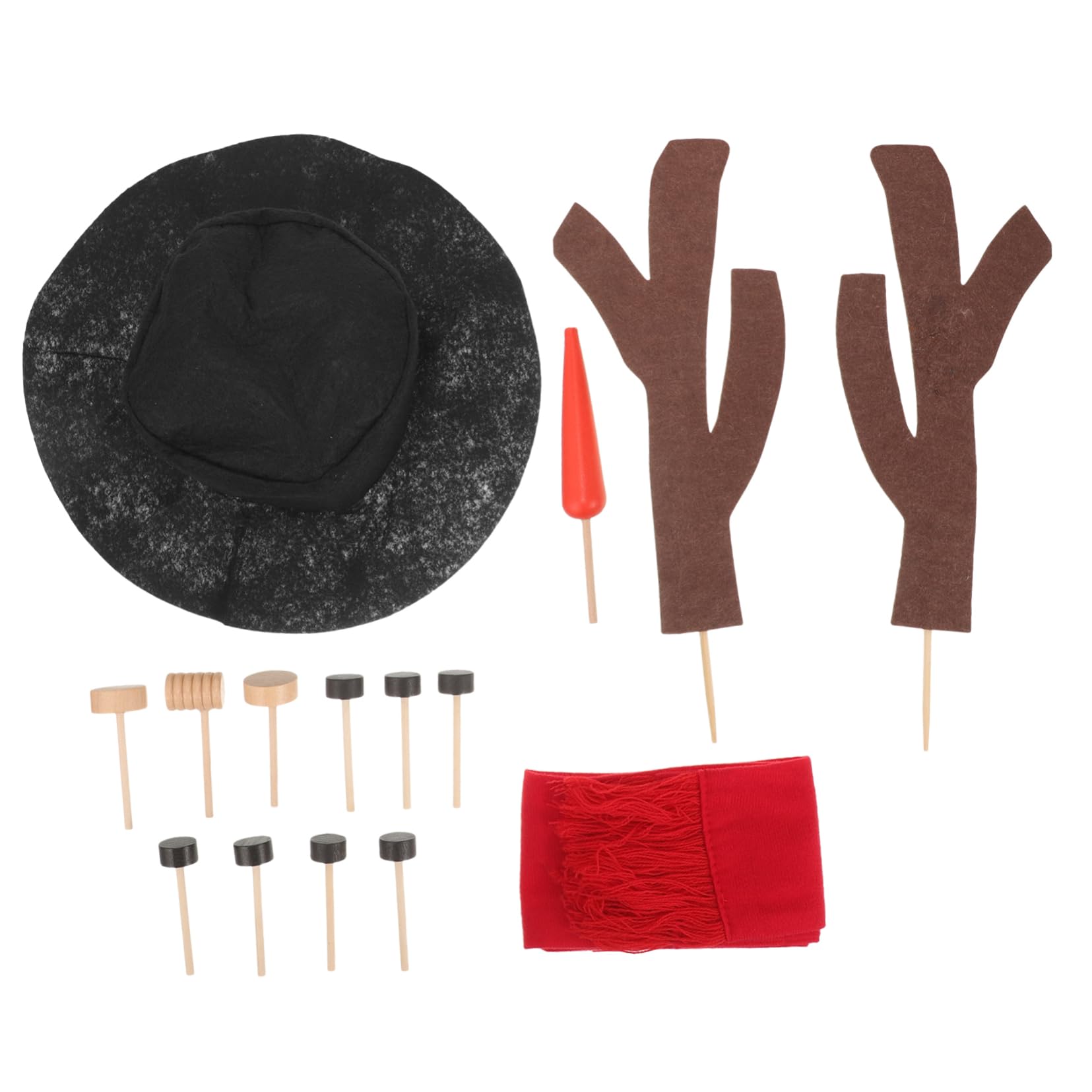Zerodeko 2 Sätze Weihnachtskostüm Outfit Weihnachts-Schneemann-Kostüm drinnen Weihnachtsdekorationen eisig weihnachtsschneemann requisiten weihnachtsschmuck schneemann selber machen hölzern