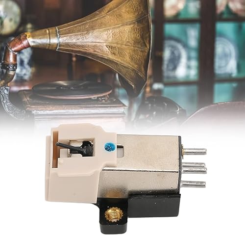 Miniatura 8 de Aguja del tocadiscos,Reemplazo de cartucho magnético alto,Aguja de reproductor de discos estéreo, Cabeza magnética para cartucho de tocadiscos