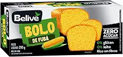 Bolo de Fubá S/Gluten S/Açúcar BELIVE 290g