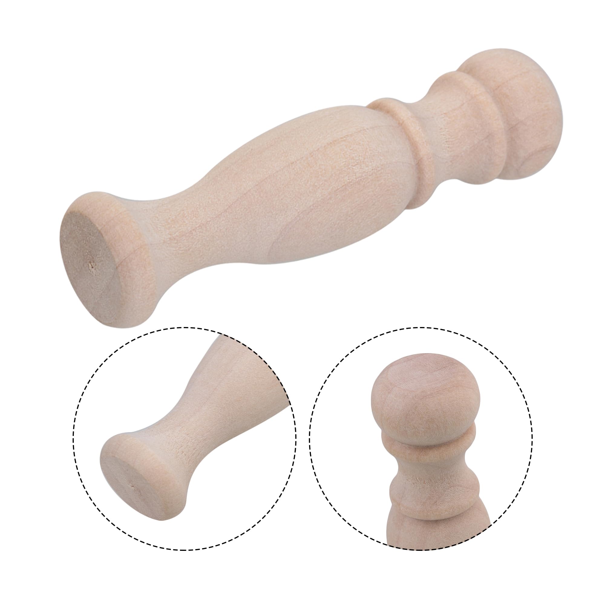 Wrzeciona do tralek do drewna, do samodzielnego wykonania, opakowanie 10 sztuk, 7 x 1,8 cm, naturalne drewniane materiały rzemieślnicze