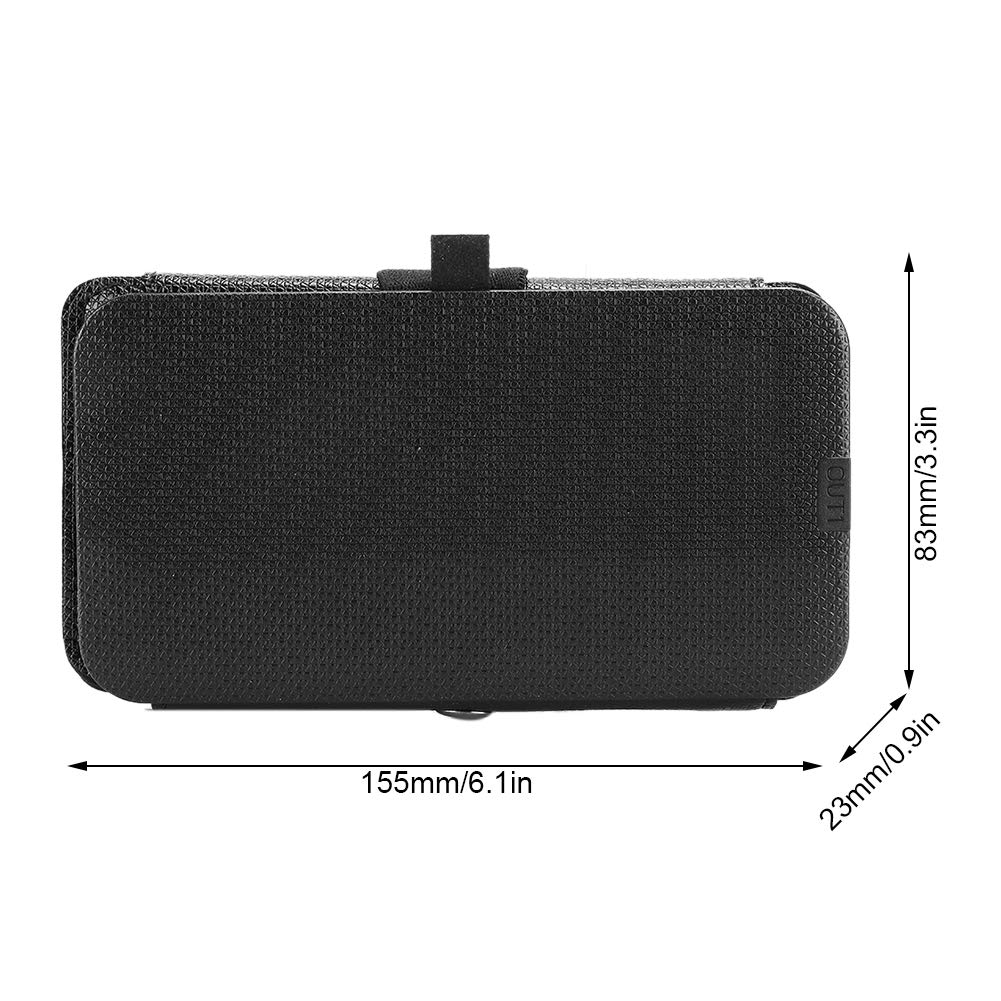 POENVFPO Panel Solar Plegable Cargador de Energía USB con Alta Eficiencia para Uso Exterior con Micro Cable y Salida USB, Adecuada para Acampar de Emergencia de Senderismo, Negro (Black)