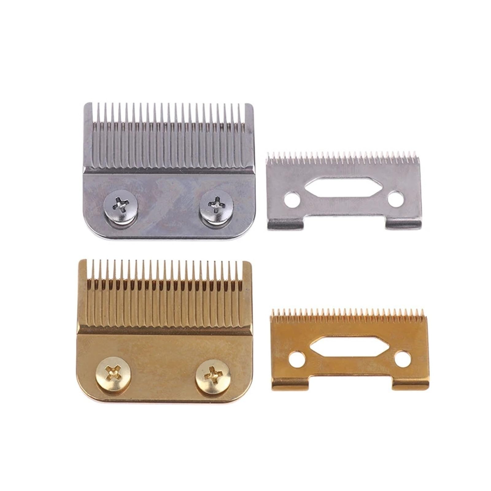 1 Set Ersatzklinge mit 2 Löchern, kompatibel mit schnurlosen Magic Clip 808 Haarschneidemaschinen (Schwarz, 1 Set)