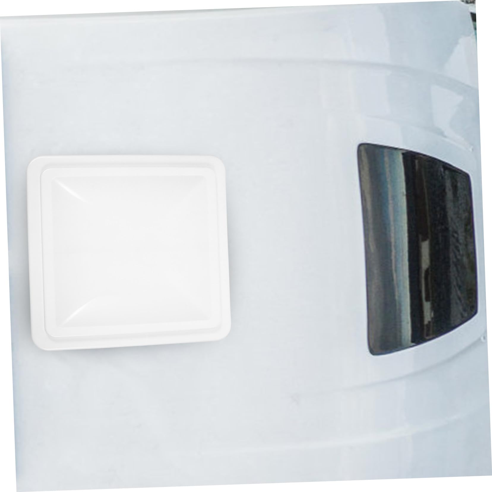 POPETPOP Copertura 14x14 Pollici Bianca per Ventilazione Camper in Plastica per Tetto Isolamento Termico e Ventilazione Moderna ed Elegante Adatta per Bagno Camper