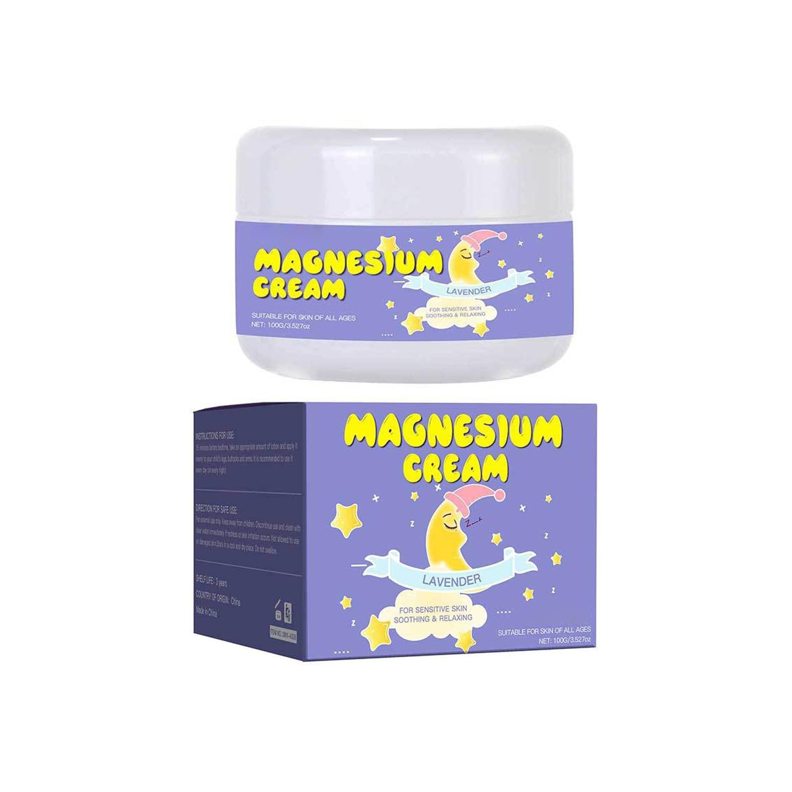 Lotion For Kids Sleep & Calm: Topical Supports Children Bedtime & Night Calming Of Melatonin Slq888 (Purple, Net 100gram)