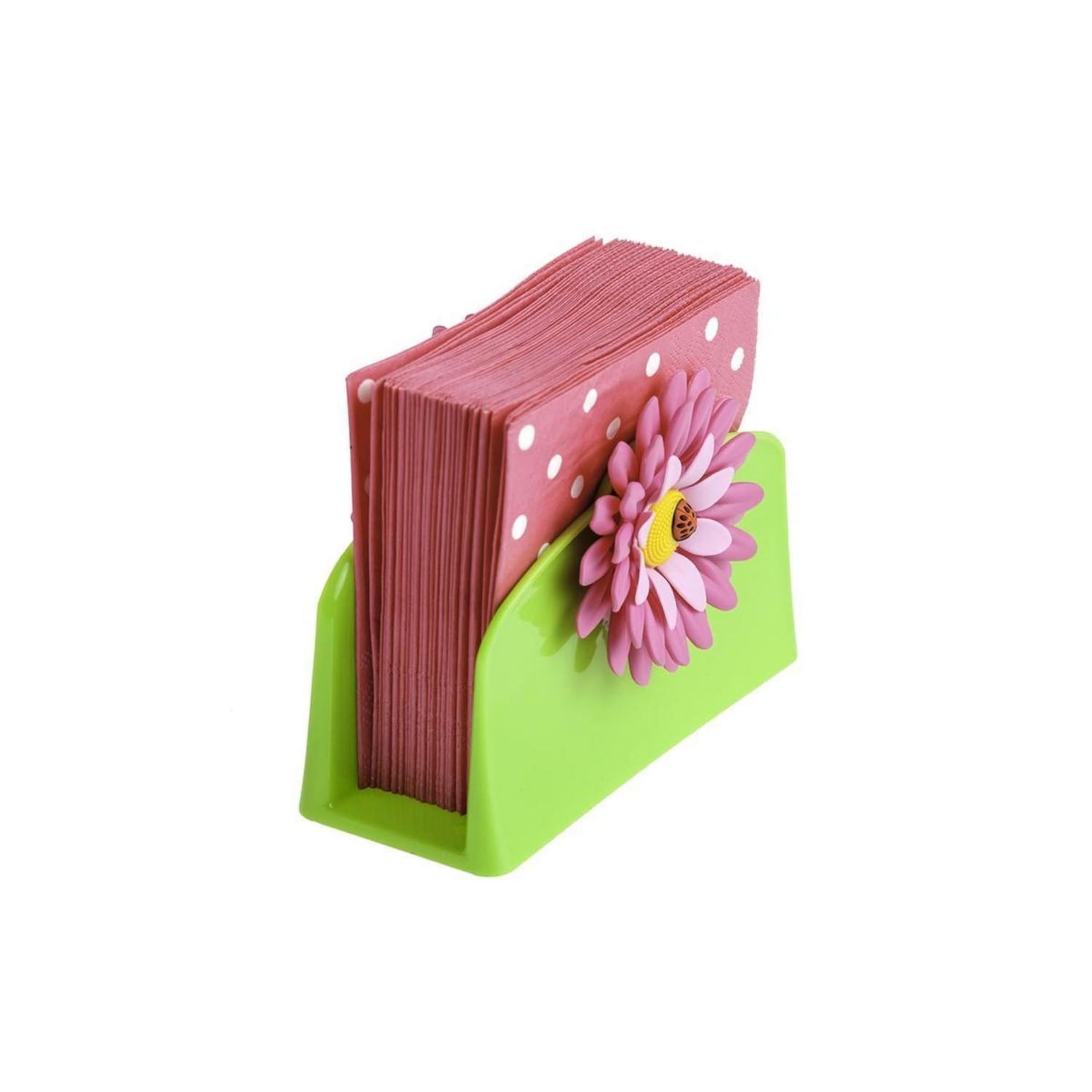 SUPERDANT Porta Tovaglioli A Forma Di Rosa In Metallo Giallo – 15x11x5 Cm, Con Guarnizione Antigraffio, Per Tavolo E Cucina