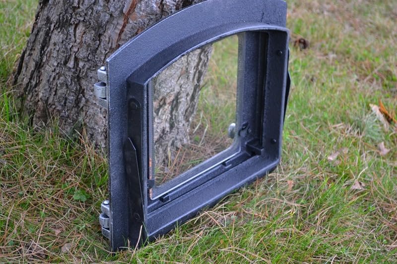 Euro SEZAM DZP18 DZP18-37 x 31 cm - Puerta para Horno de Piedra y Pizza - Diestros - Hierro Fundido