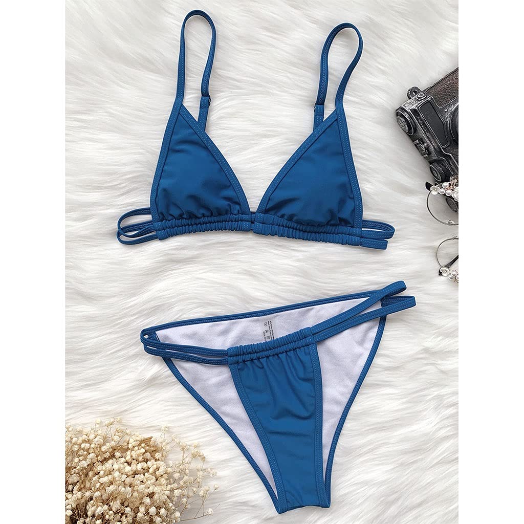 Amazon.co.jp: Attractive Solid Sexy Bikini for Women Girls