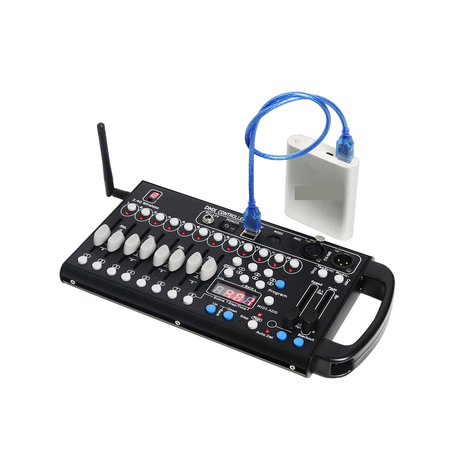 Amazon | DJ コントローラー 192 DMXコントローラーワイヤレス DMX