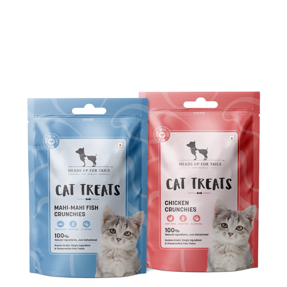 HUFT Cat Treats Preservatives Free | Gluten Free | Human Grade Ingredients | Combo of 2 Different Flavours - Chicken Bits | Mahi Mahi Fish Bits | 35gm Each (B0BS1F8VTS) Amazon Price History, Amazon Price Tracker
