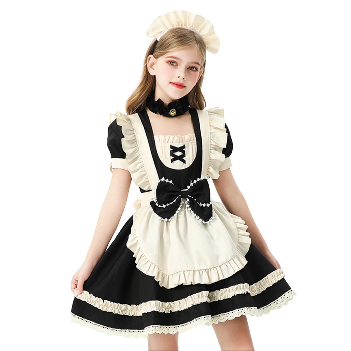 Amazon.co.jp: [monoii] メイド服 子供 ハロウィン コスプレ メイド