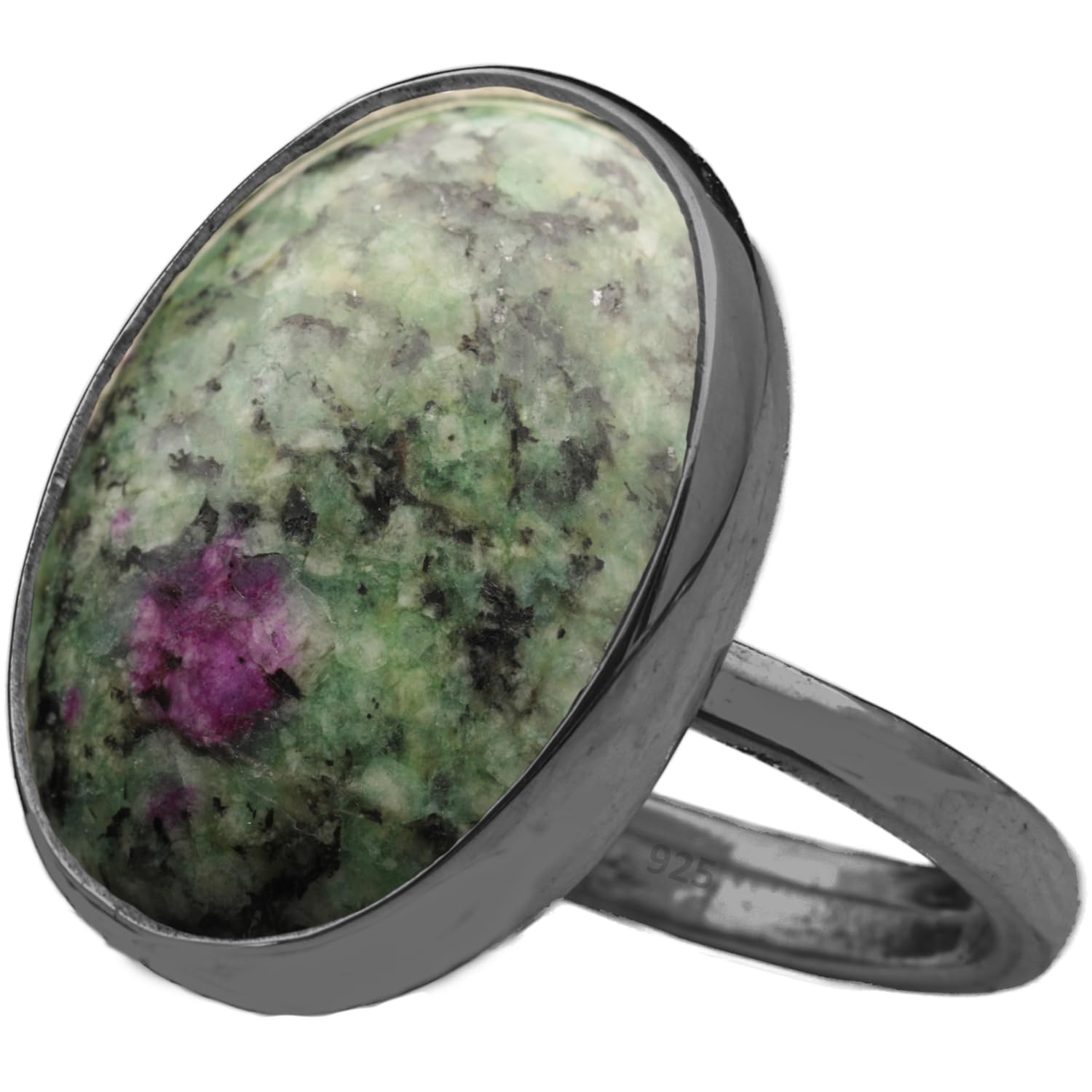 Natural Labradorite Crystal Ring Black Oxidized 925 Sterling Silver Oval Solitaire Gemstone Dainty Leo Spiritual Perseverance Statement Ring Handmade Turkish Fine Jewelry