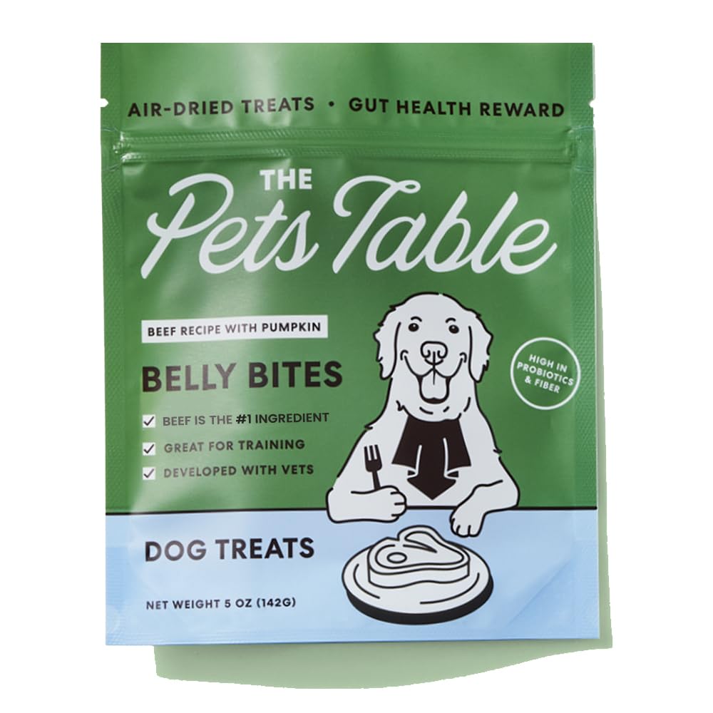 The Pets Table Beef Limited Ingredient Diet Air-Dried Healthy Dog Treats, 5-Ounce Bag ( BB 02/20/2026)