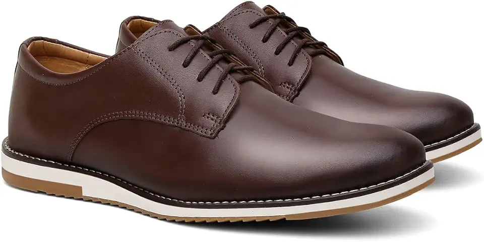 Sapato Social Masculino Em Couro Oxford Casual Confortável