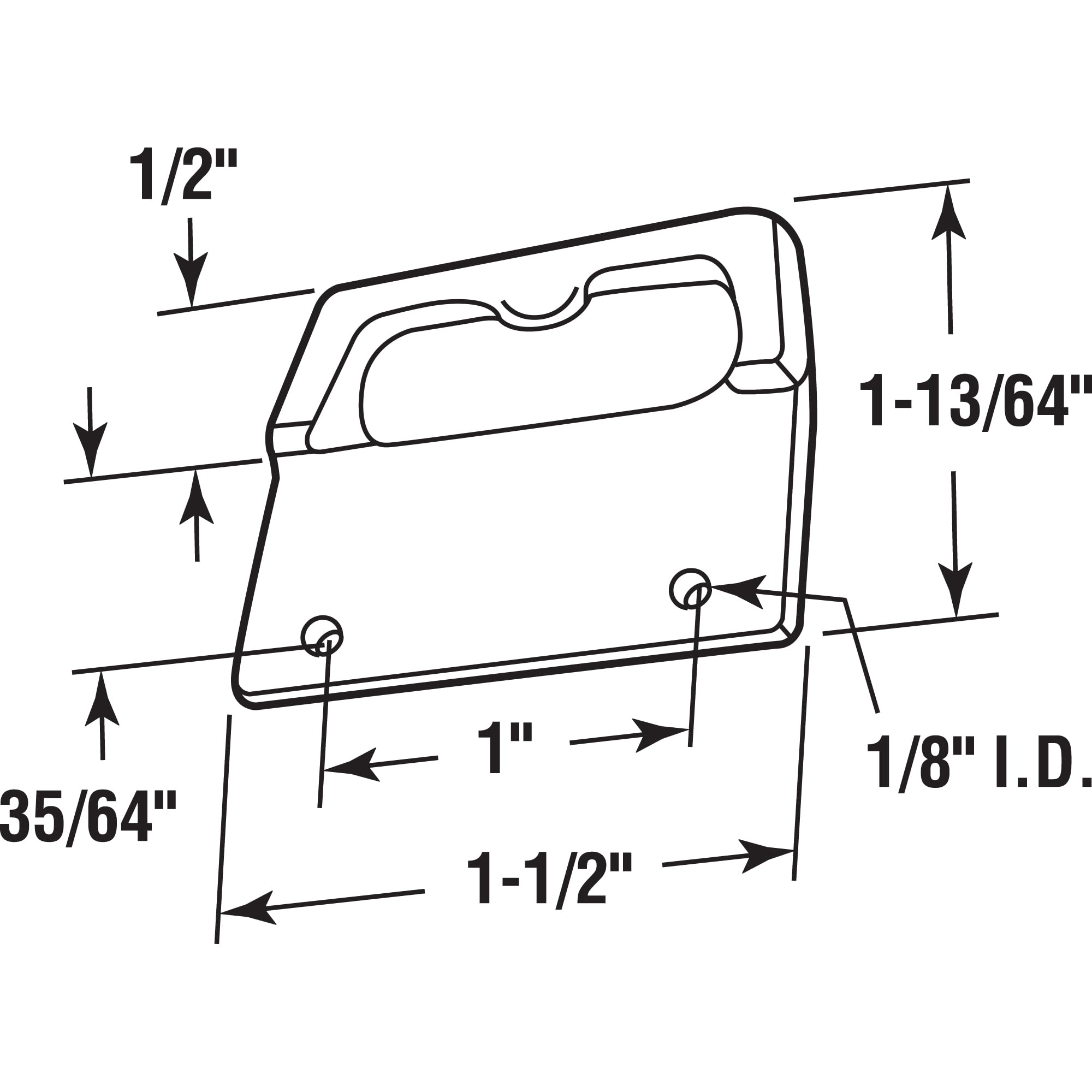 prime-line Produkte F 2738 Fenster Verriegelung Face Keeper, weiß, (2 Stück)