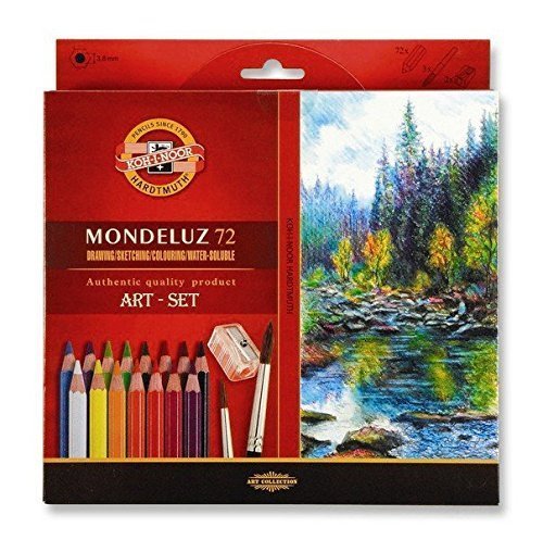 KOH-I-NOOR Aquarell 色鉛筆 Amazon | Koh-i-noor Mondeluz Aquarell Drawing Set. 24 Colored