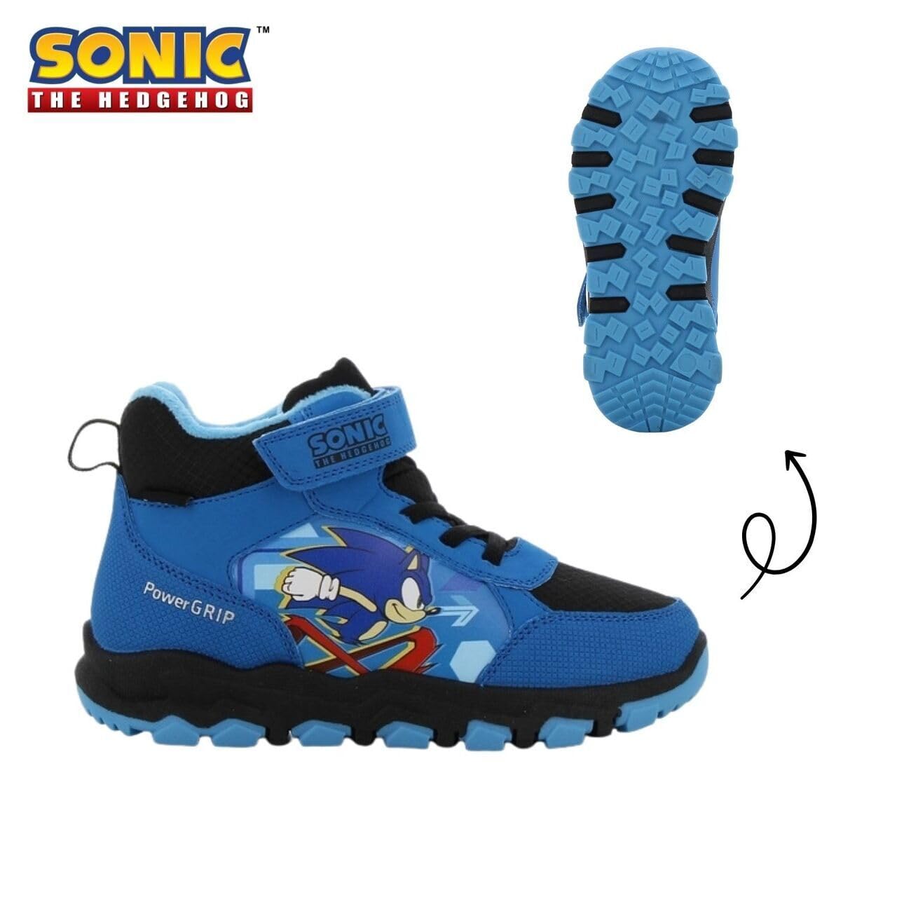 Leomil Sonic Stivali da Neve Bambino Scarpe Invernali Bambini Antiscivolo Stivaletti Invernali, Suola antiscivolo per i giorni freddi d’inverno