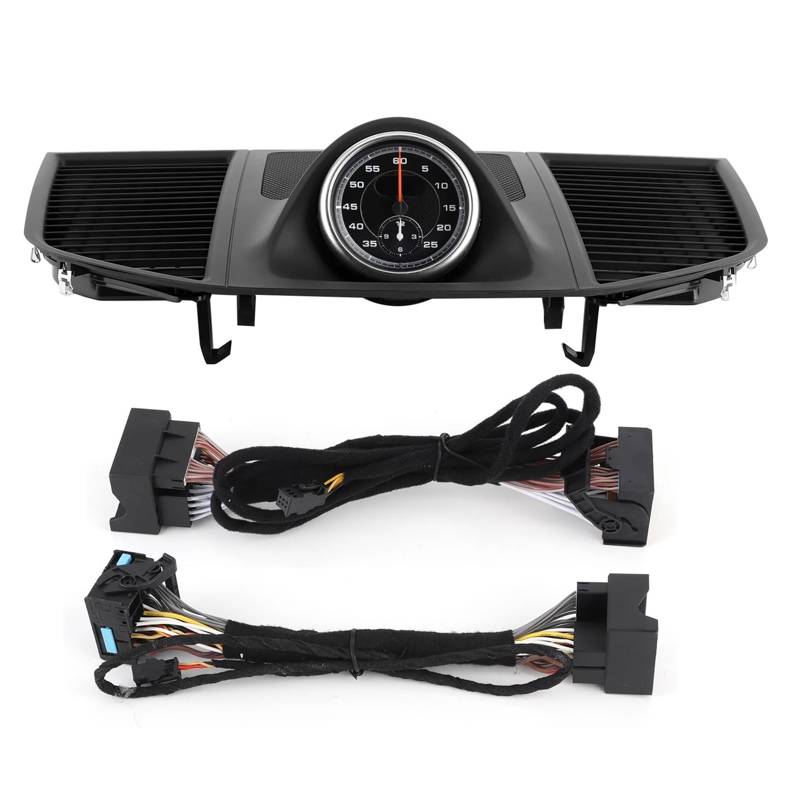 salpicadero del coche Compatible con Porsche MACAN 2014, 2015, 2016, 2017, 2018, 2019 y 2020. Panel de instrumentos del coche, cubierta superior, cronómetro Tacómetro(Black)