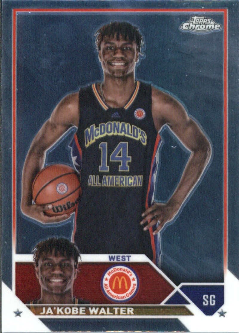2023 Topps Chrome McDonald's All-American #72 JA'Kobe Walter WEST Basketball Card - Sportscard Superstore