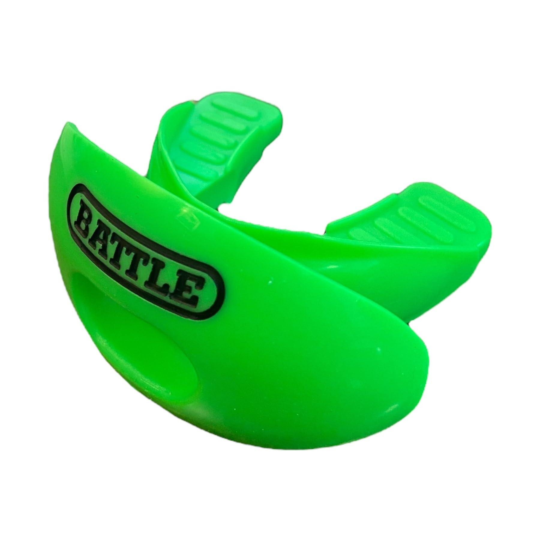Battle Protector bucal de oxígeno para hombre, verde neón, talla única