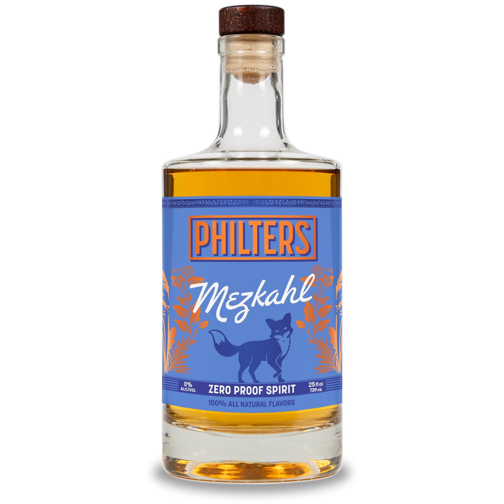 Philters Non-Alcoholic Mezkahl, Zero Proof Mezcal Spirit, Alternative Drink Made in USA, All Natural Flavors, 25 Fl Oz 25 Fl Oz (Pack of 1)